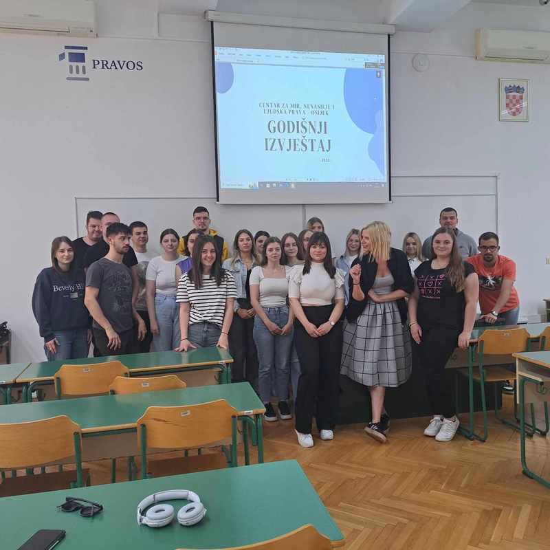 Gostujuće predavanje Centra za mir na Pravnom fakultetu u Osijeku
